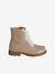 Ankle Boots with Laces & Zip for Children, Designed for Autonomy nude pink 