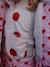 Heart print waterproof windcheater jacket Mismou KONGES SLOJD grey+rose 