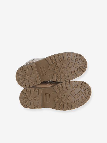 Ankle Boots with Laces & Zip for Children, Designed for Autonomy nude pink 