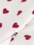 Quilted Cotton Jumpsuit with Heart Print for Babies, PETIT BATEAU white 
