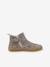 Barefoot Glitty Boots, NATURINO® brown+gold+taupe 