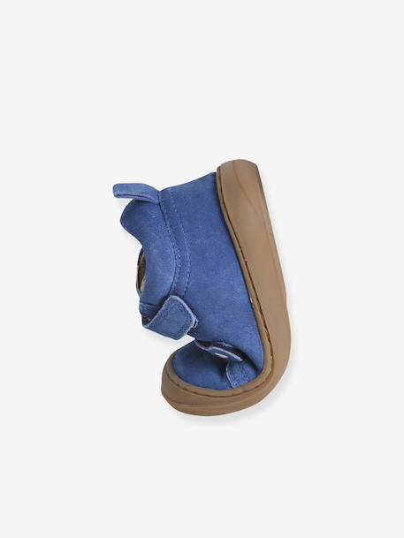 Pair of Soft Leather Boots for Babies, Designed for First Steps beige+blue+brown+electric blue+green+ocean blue+ochre+sage green+set beige+set brown+set green 
