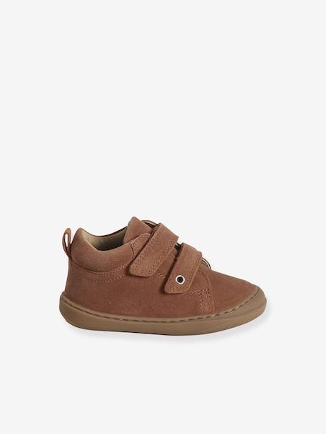 Pair of Soft Leather Boots for Babies, Designed for First Steps beige+blue+brown+electric blue+green+ocean blue+ochre+sage green+set beige+set brown+set green 