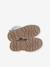 Lace-up and zipped ankle boots for children, nursery collection gold 