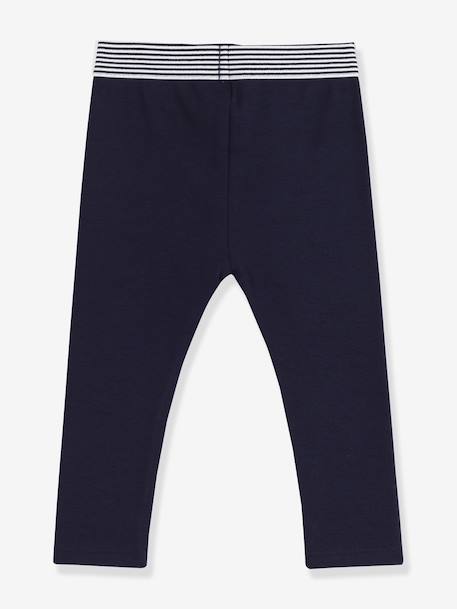 Plain Cotton Jeggings for Babies, PETIT BATEAU navy blue 
