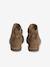 Leather Boots for Girls camel+Dark Blue+printed black 