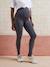 Seamless Leggings for Maternity Black+grey 