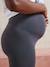 Seamless Leggings for Maternity Black+grey 