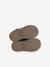 Zipped Leather Boots for Babies black+gold 