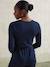 Fleece Jumpsuit for Maternity & Nursing navy blue 