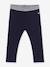 Plain Cotton Jeggings for Babies, PETIT BATEAU navy blue 