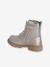 Lace-up and zipped ankle boots for children, nursery collection gold 