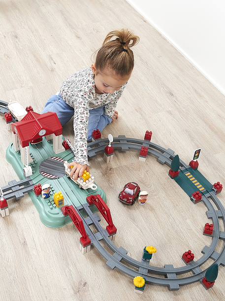 Abrick Train Track Barrel - ECOIFFIER multicoloured 