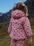 Heart print waterproof windcheater jacket Mismou KONGES SLOJD grey+rose 