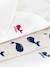 Pack of 3 Printed Long-Sleeved Wrapover Bodysuits for Babies, PETIT BATEAU white 