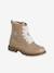 Ankle Boots with Laces & Zip for Children, Designed for Autonomy nude pink 