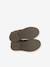 Leather Boots for Girls camel+Dark Blue+printed black 
