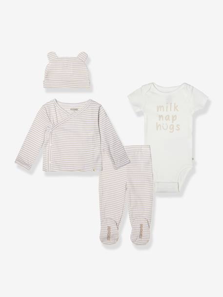 HUGGIES 4-piece newborn set beige 