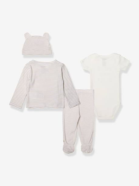 HUGGIES 4-piece newborn set beige 