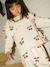 Ruffled Blouse with Glittery Details for Girls, KONGES SLOJD beige 