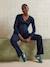 Fleece Jumpsuit for Maternity & Nursing navy blue 