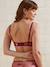 Pack of 2 embroidered lace underwired nursing bras bordeaux red 