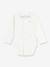 Bodysuit with Embroidered Collar for Babies, PETIT BATEAU white 