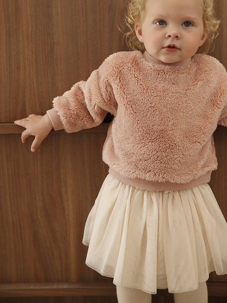 Baby sweatshirt + skirt set rosy 