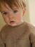 Sherpa sweatshirt for babies green+pecan nut 