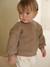 Sherpa sweatshirt for babies green+pecan nut 