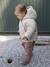 Fancy quilted coat for babies beige 