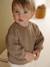 Sherpa sweatshirt for babies green+pecan nut 