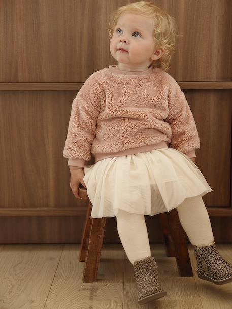 Baby sweatshirt + skirt set rosy 