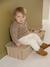 Sherpa sweatshirt for babies green+pecan nut 