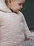 Fancy quilted coat for babies beige 
