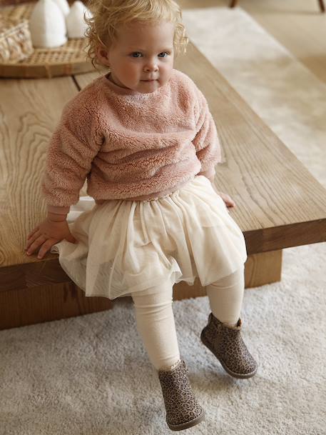 Baby sweatshirt + skirt set rosy 