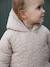 Fancy quilted coat for babies beige 