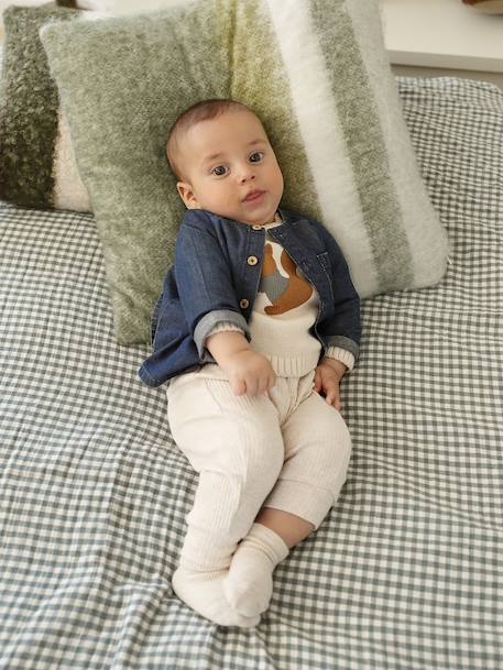 Denim Shirt for Newborns stone 