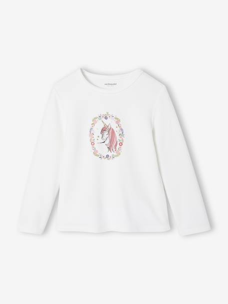 Pack of 2 Unicorn Velour Pyjamas for Girls ecru 