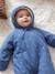 Denim Pramsuit with All-Over Print, for Newborns stone 