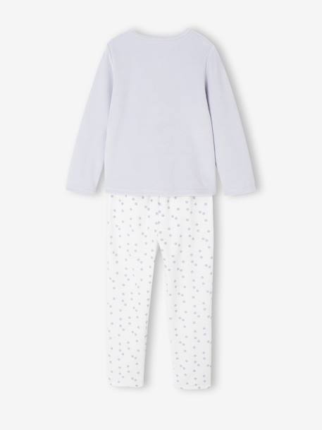 Rabbit Velour Pyjamas for Girls sky blue 