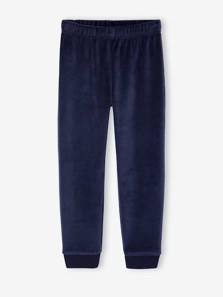 Pack of 2 'Polar Animal' Velour Pyjamas for Boys sky blue 