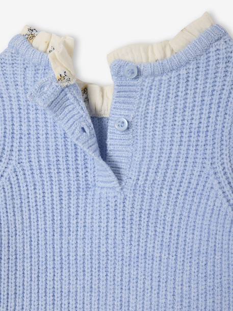 2-in-1 Jumper for Babies ecru+rosy+sky blue 