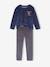 Pack of 2 Dino Velour Pyjamas for Boys caramel 
