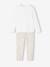 Pack of 2 Unicorn Velour Pyjamas for Girls ecru 