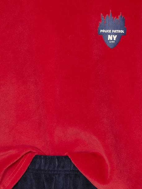 Pack of 2 'Police' Velour Pyjamas for Boys navy blue 