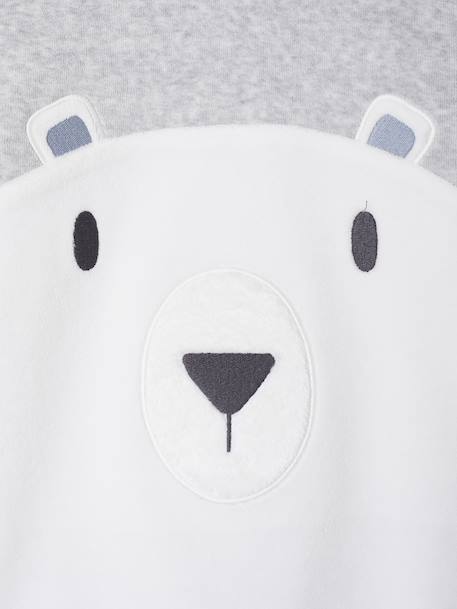 Velour Bear Pyjamas for Boys marl grey 