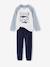 Pack of 2 'Polar Animal' Velour Pyjamas for Boys sky blue 