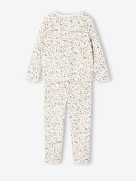 Pack of 2 Unicorn Velour Pyjamas for Girls ecru 