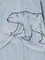 Pack of 2 'Polar Animal' Velour Pyjamas for Boys sky blue 